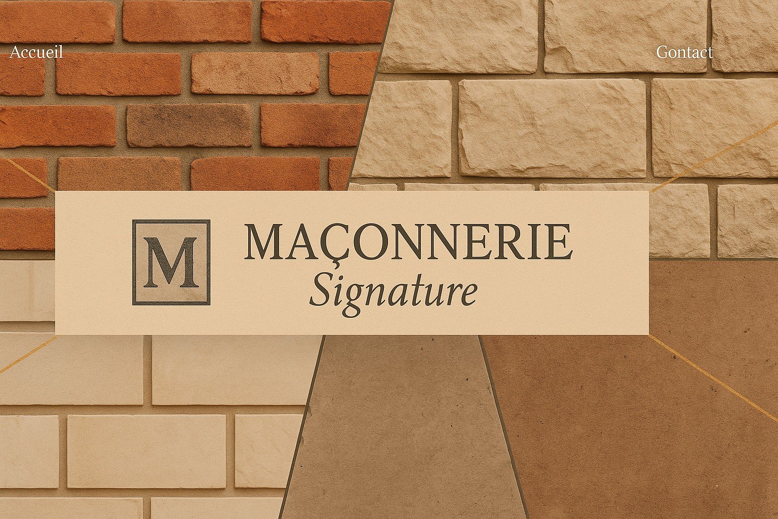 Site maçon avec identité visuelle